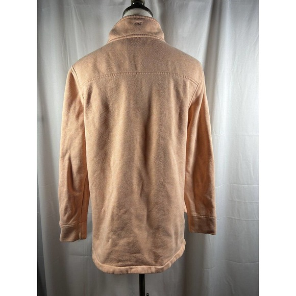 Vineyard Vines Sweater Coral orange 1/4 Zip Up Pullover Sweatshirt Size Small - Picture 4 of 8